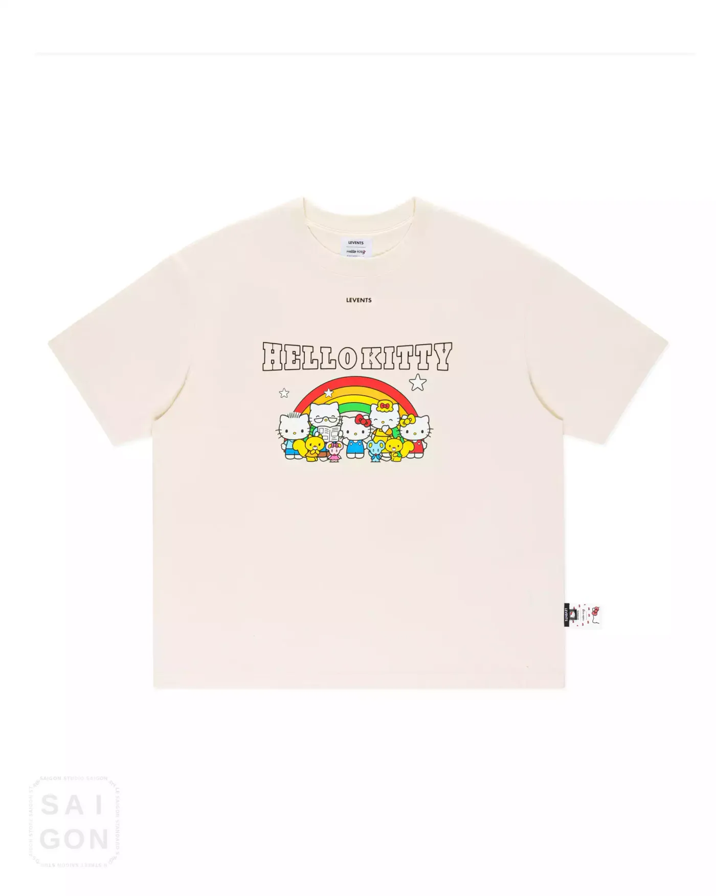 Levents® x Hello Kitty | Rainbow Semi-Oversized Tee